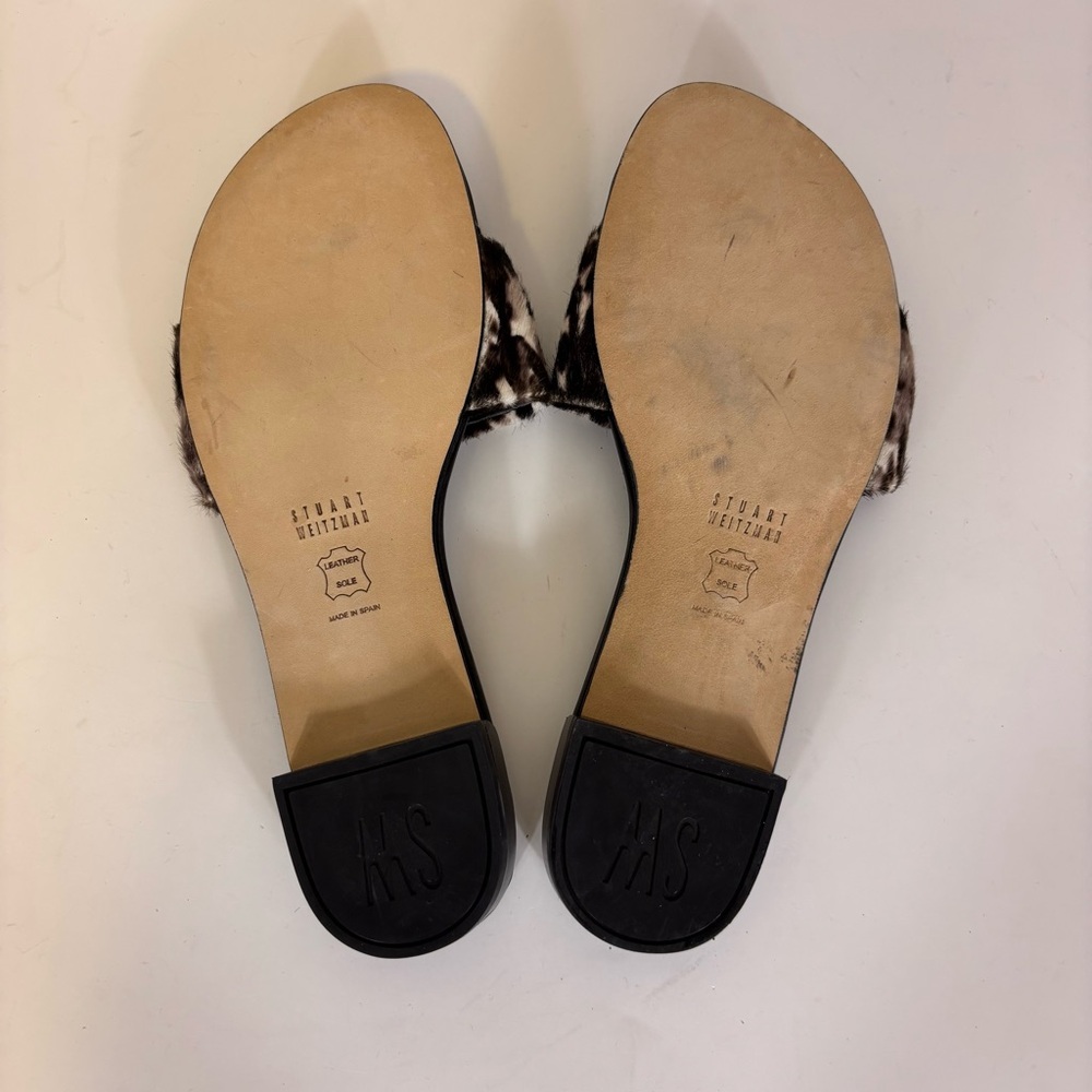 Stuart Weitzman Black & Brown Patterned Leather S… - image 6